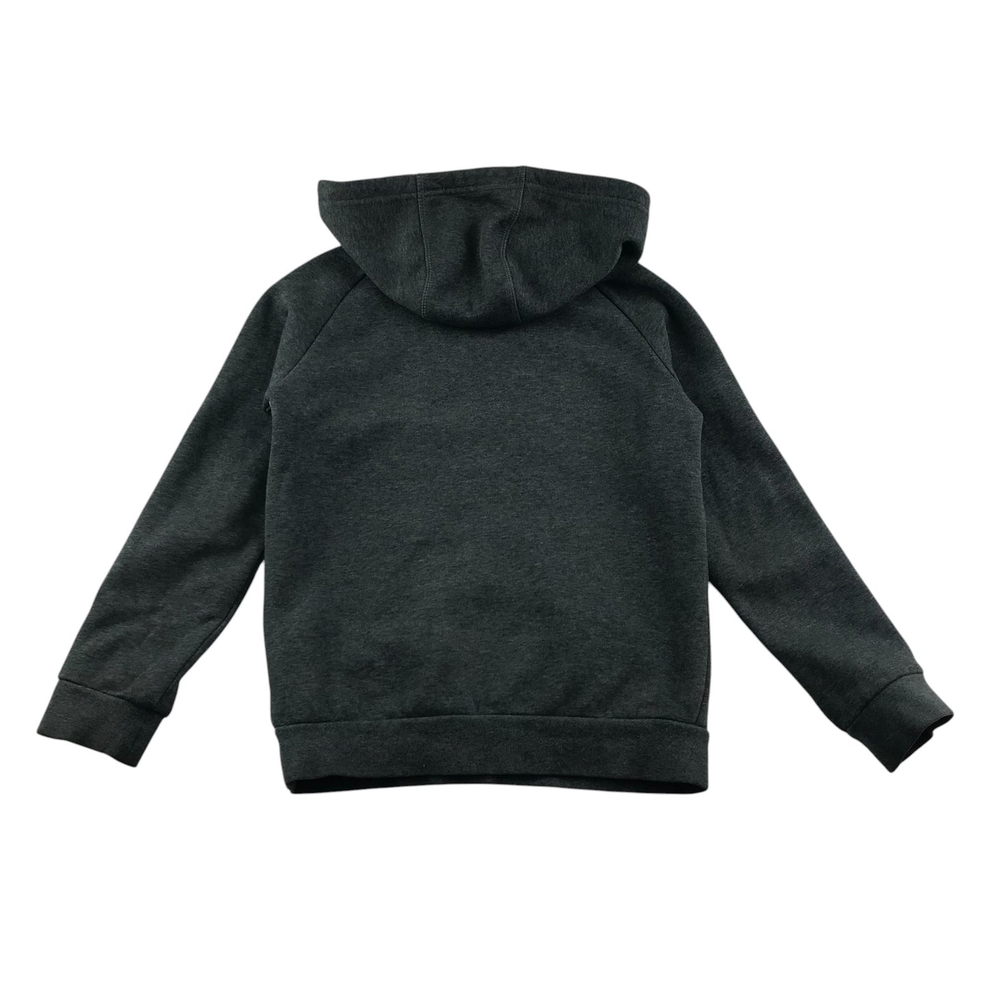 Adidas hoodie 7-8 years grey plain with black embroidered logo