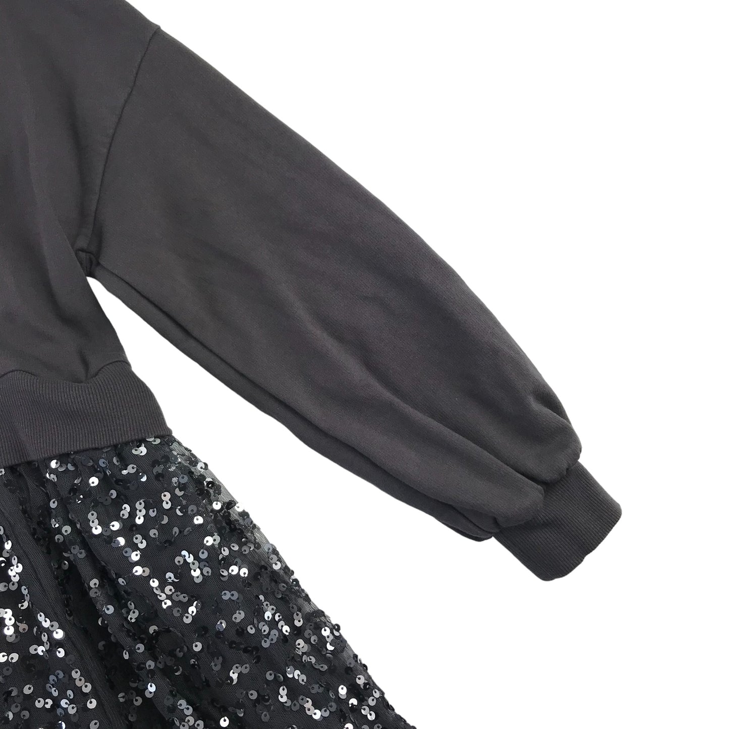 Next dress 10 years dark grey sequin jersey material