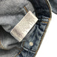 River Island denim jacket 7-8 years blue with removable jersey hood