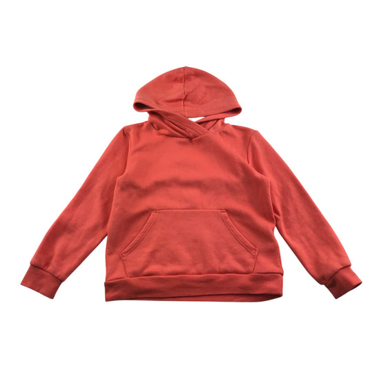 Decathlon hoodie 7-8 years orange plain pullover