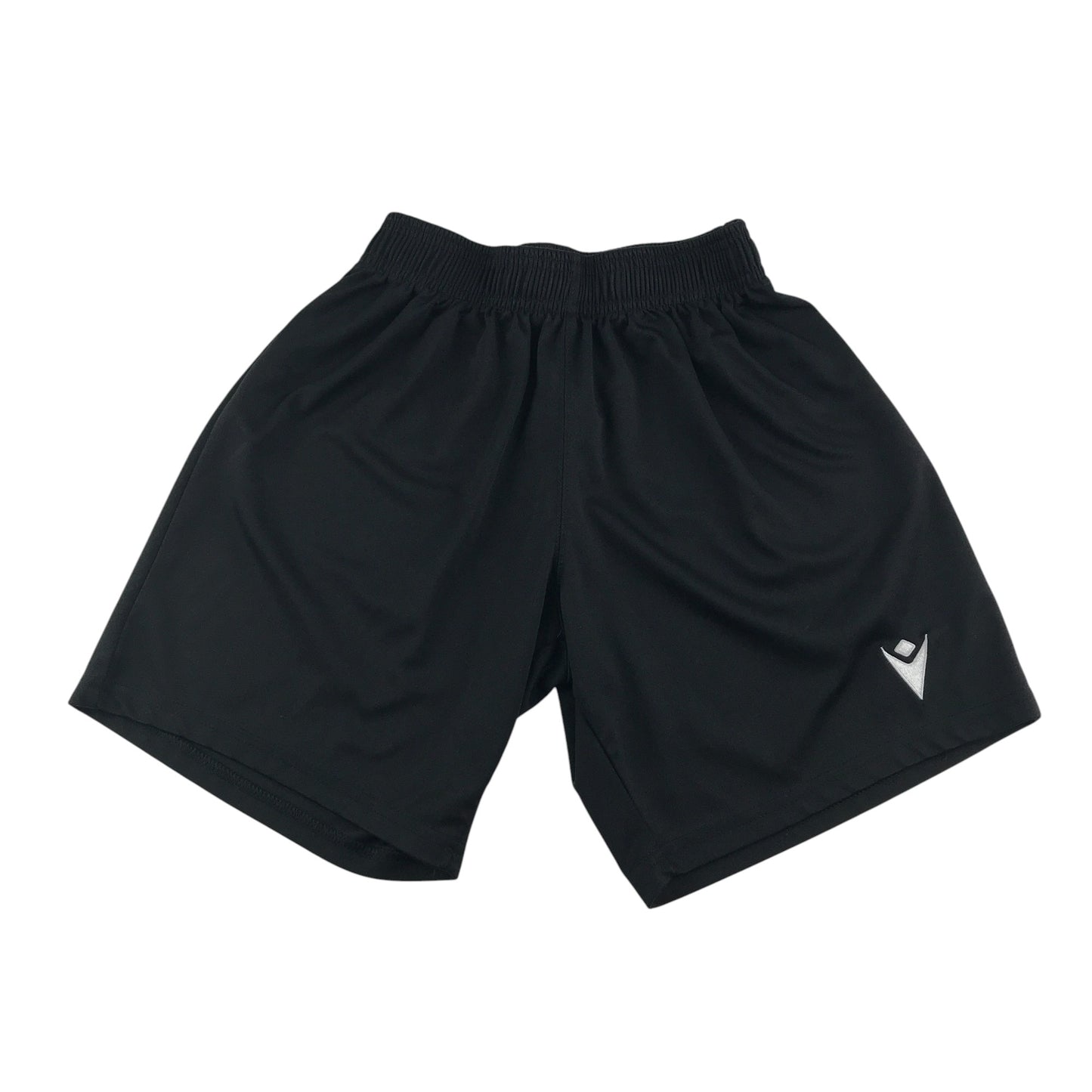 Macron sport shorts men's XS years black with white logo