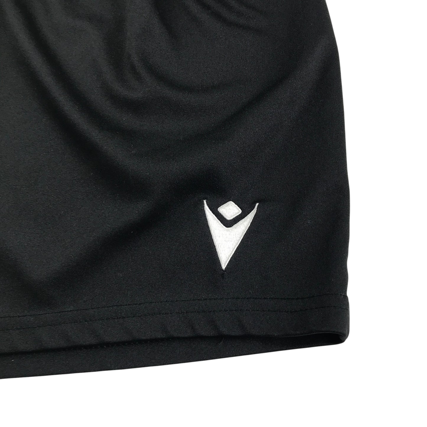 Macron sport shorts men's XS years black with white logo