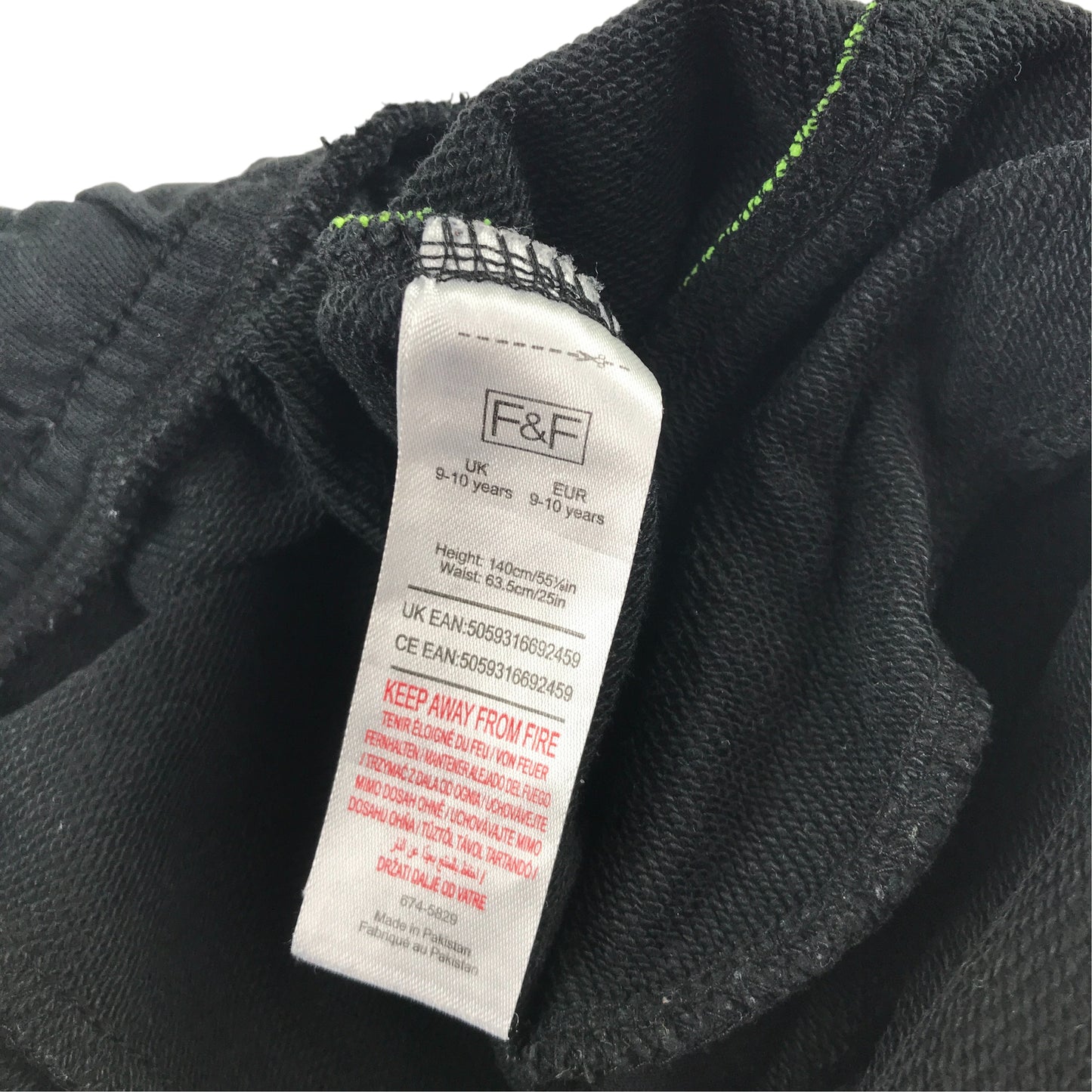 9-10 years black shorts bundle