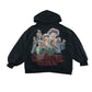 Zara hoodie 9-10 years black Stranger Things graphic design print