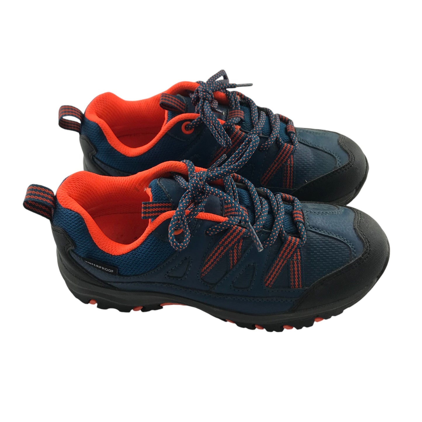 Trespass Walking Shoes Shoe Size 2 Blue with Orange Details Waterproof