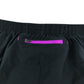 Ronhill sport shorts women's XS years black with purple side stripes