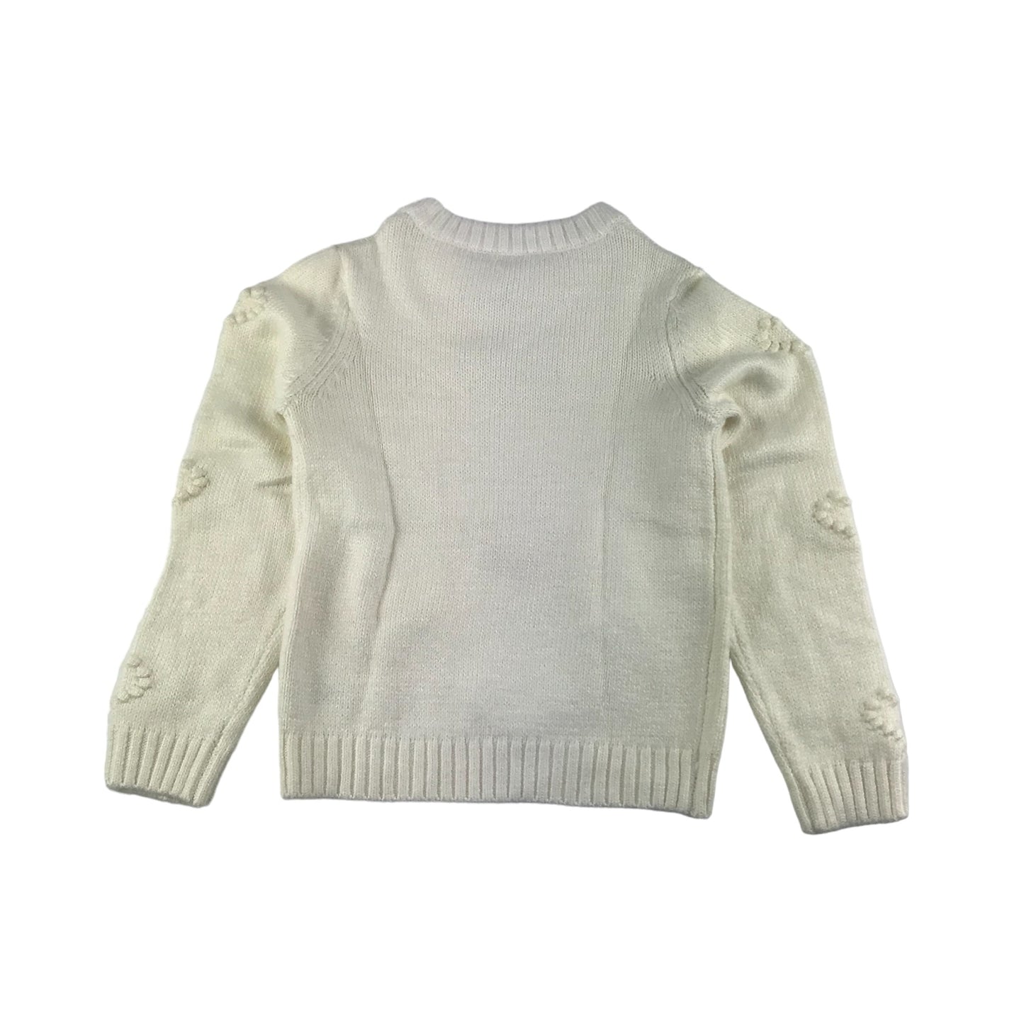 M&Co Jumper Age 6 White Love Hearts