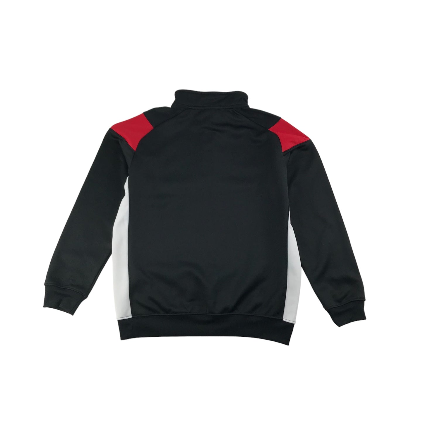Joma Victoria Park FC Sweatshirt Age 11-12 Black and Red Half Zipper Sports Top