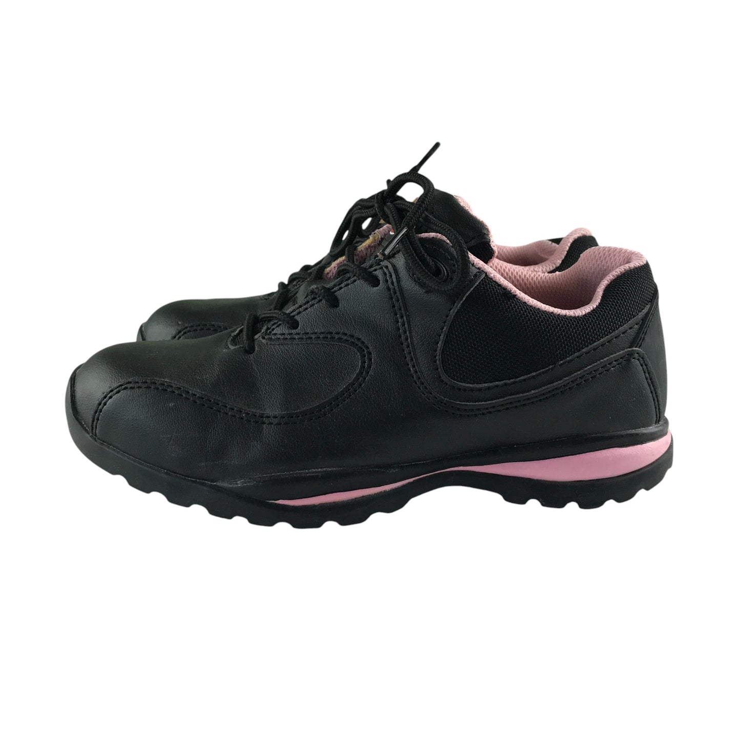 Dickies Ohio Safety shoes shoe size UK 4 black and pink leather with laces