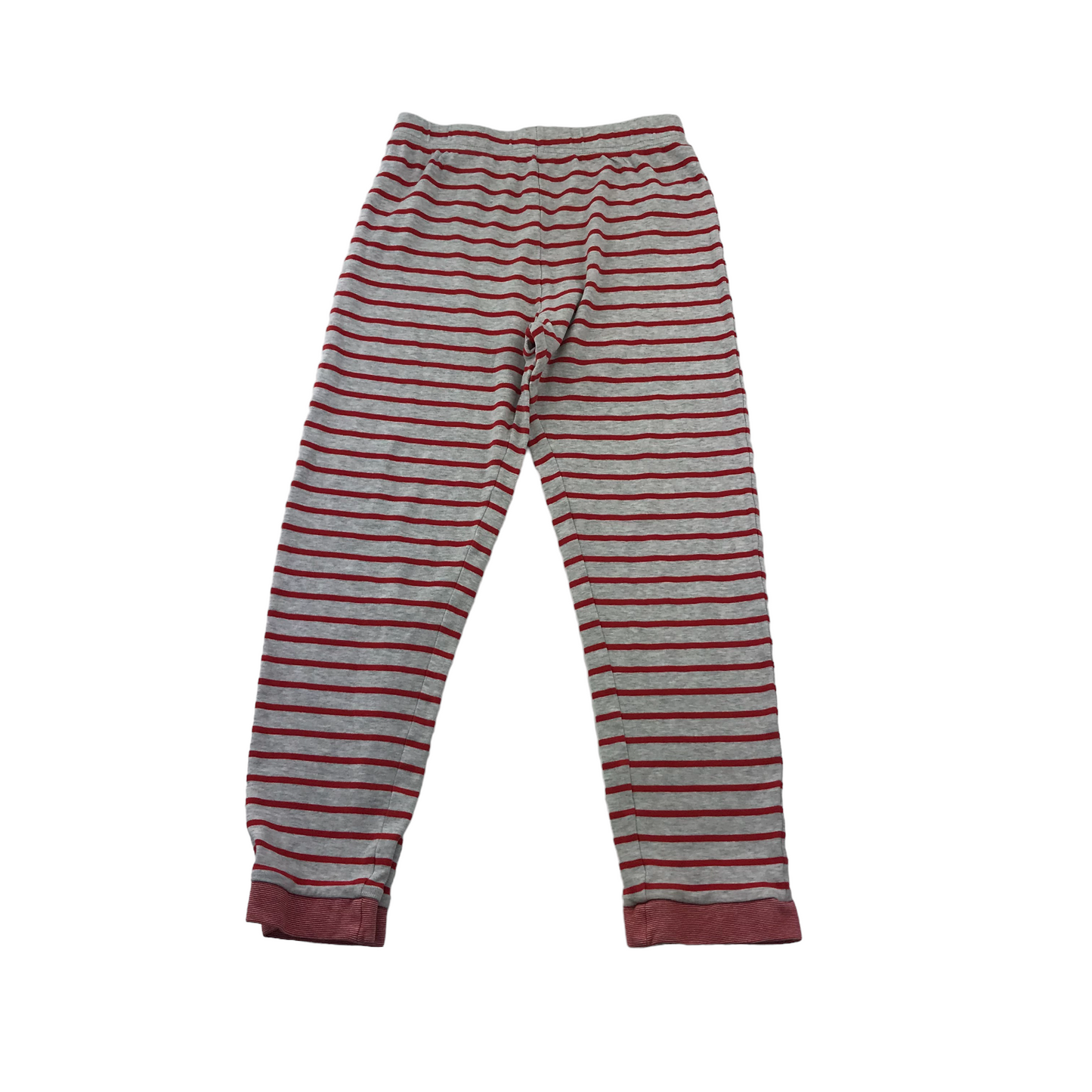 M&S Red and Grey Stripy Pyjama Set Age 11