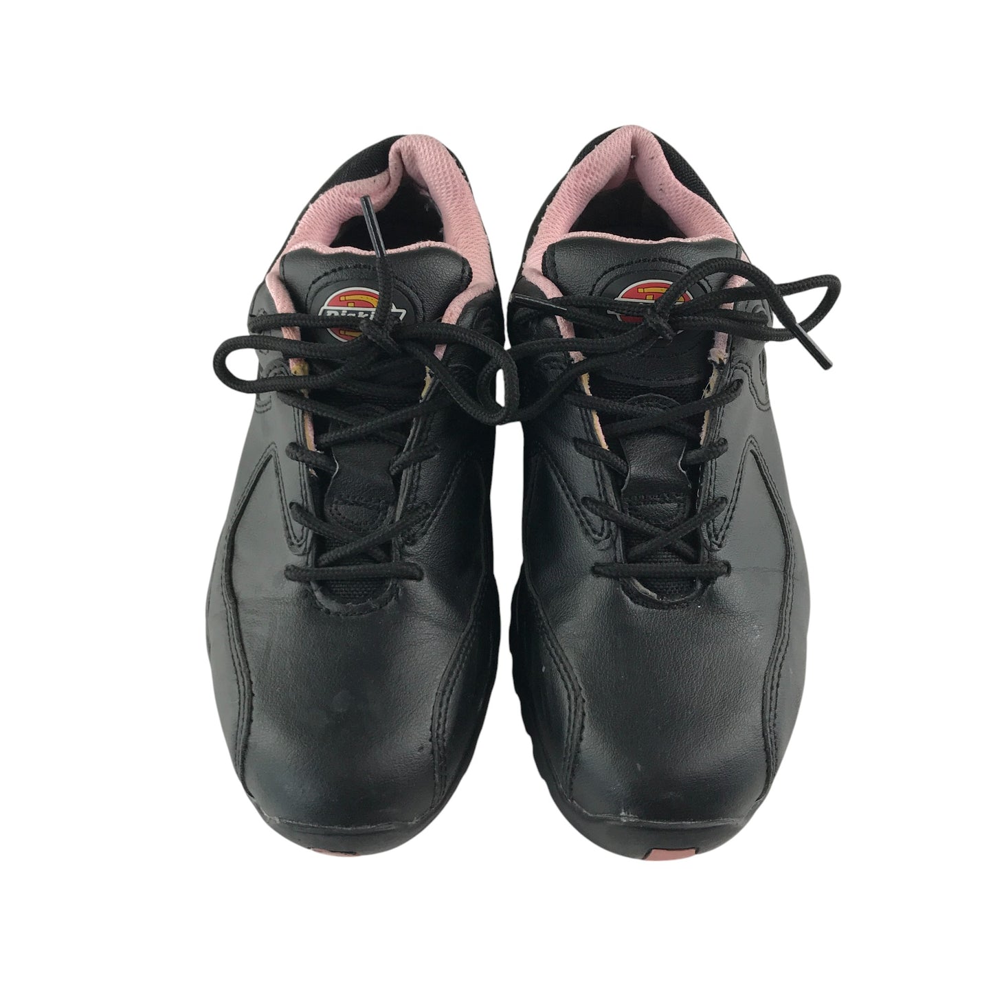 Dickies Ohio Safety shoes shoe size UK 4 black and pink leather with laces