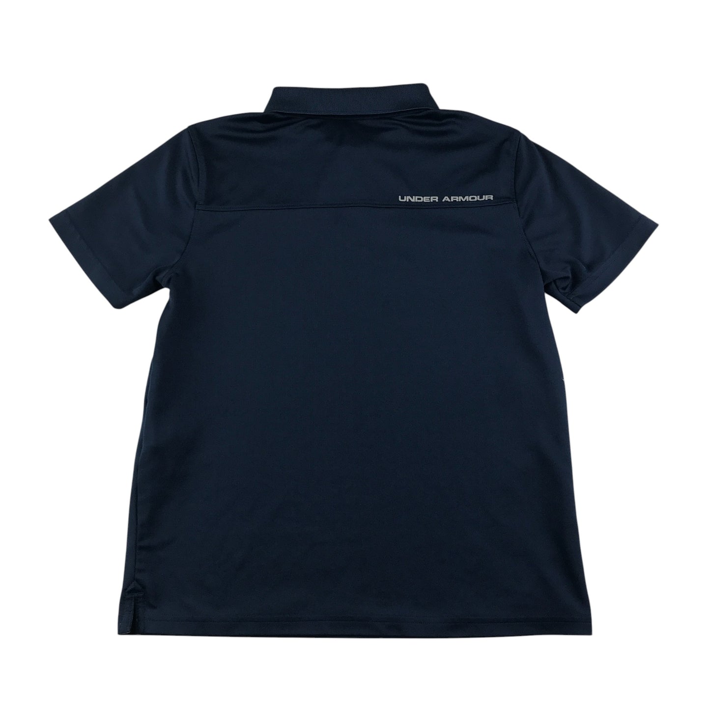 Under Armour sports polo 9-10 years navy plain with logo loose fit