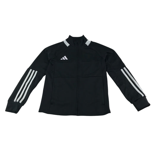 Adidas sport sweater 9-10 years black with white detailing