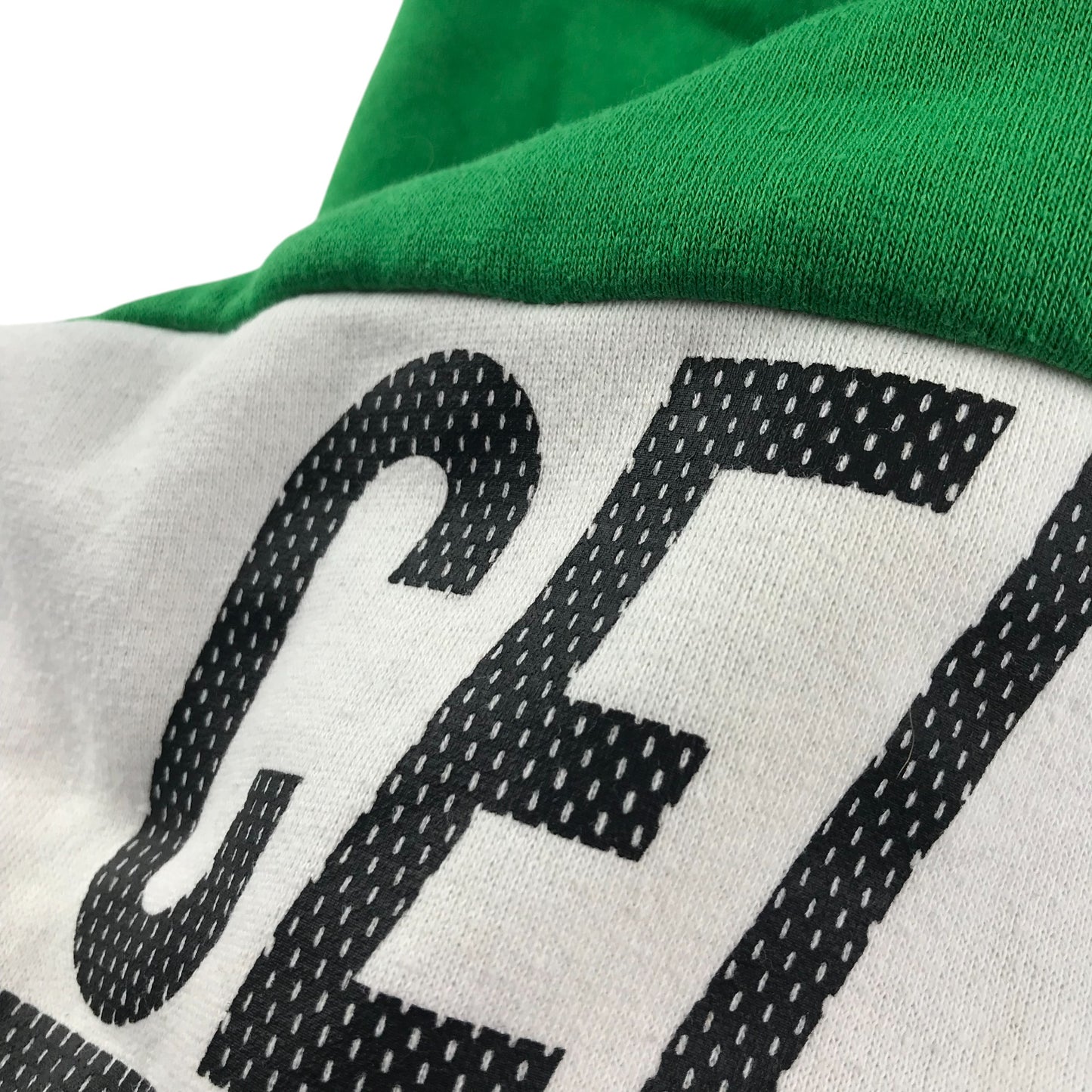 Celtic hoodie 10-11 years green white and black colorway