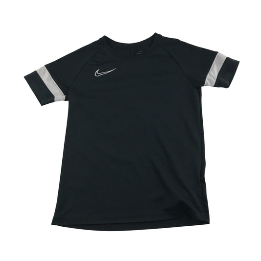 Nike sports polo 9-10 years black with white stripe on sleeves