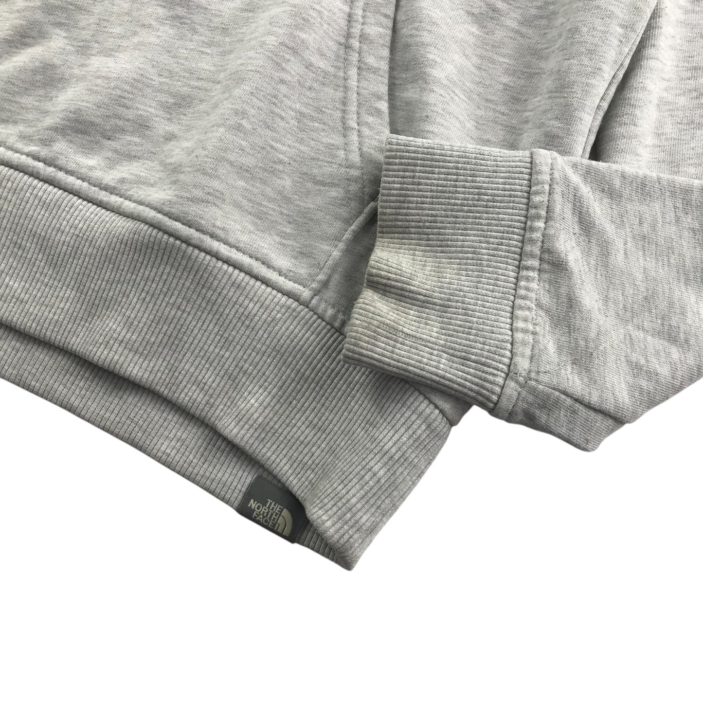 The North Face hoodie 11-12 years light grey with graphic logo