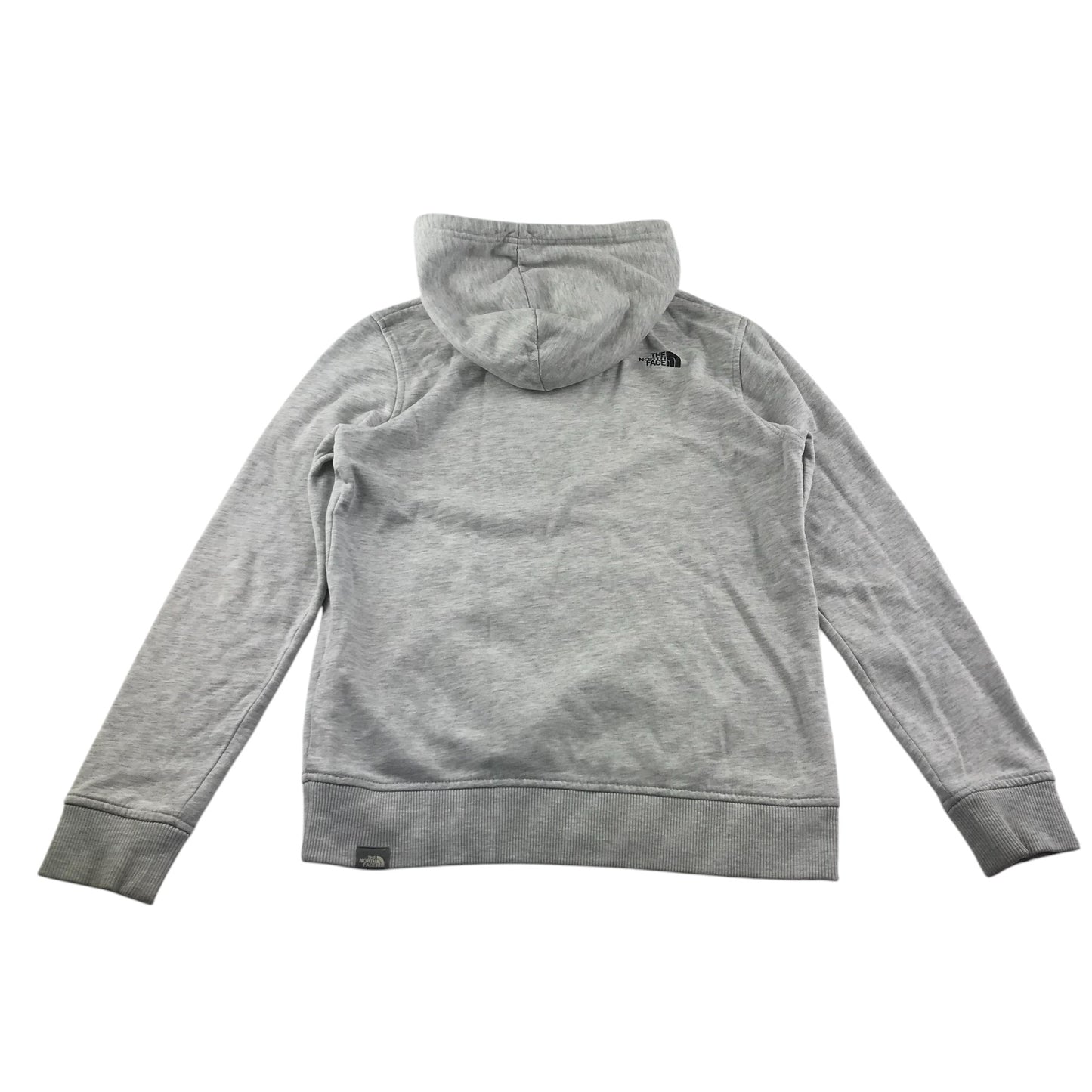 The North Face hoodie 11-12 years light grey with graphic logo