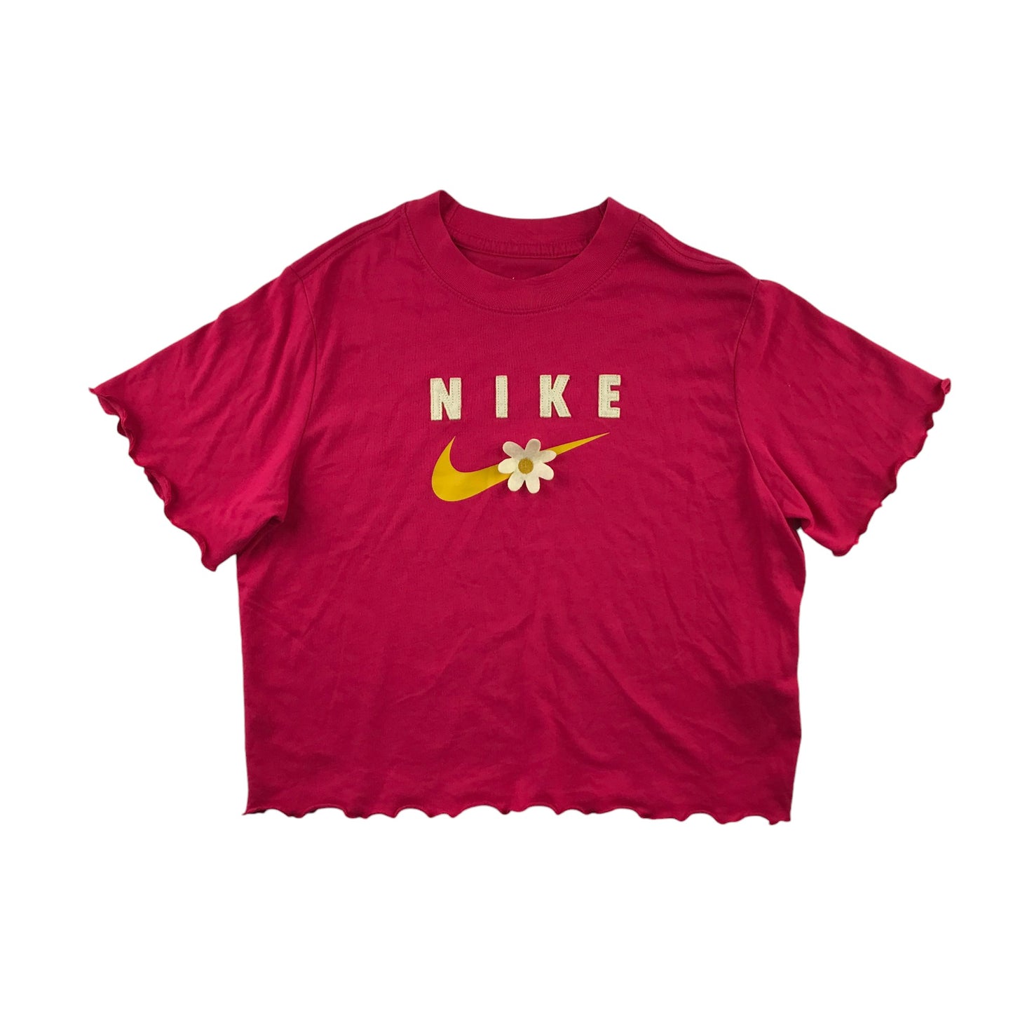 Nike t-shirt 8-9 years pink cropped short sleeve