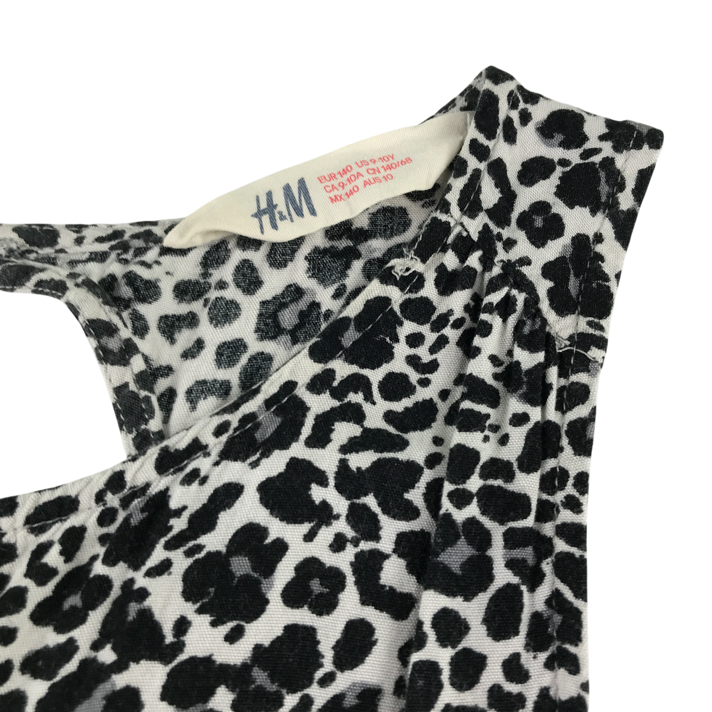 H&M 9-10 years animal print playsuit