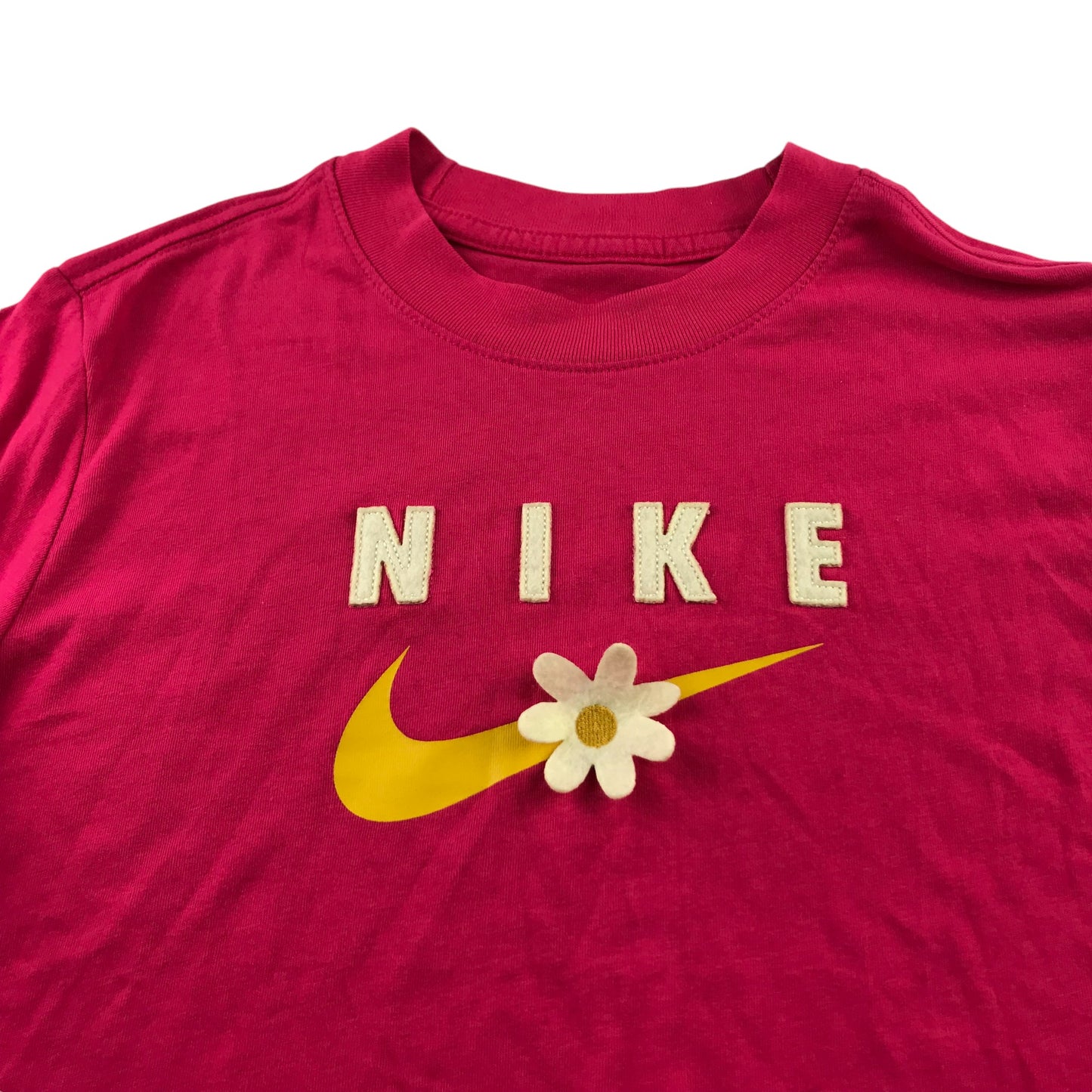 Nike t-shirt 8-9 years pink cropped short sleeve