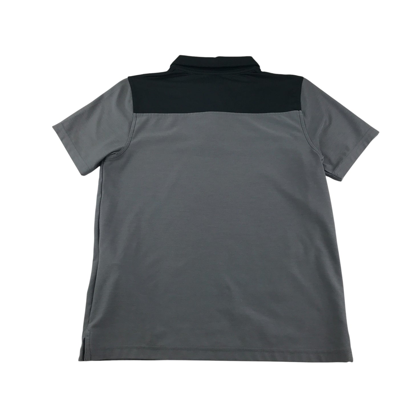 Under Armour sports polo 9-10 years grey plain with logo loose fit