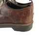 Brown leather shoes size UK 7 smart casual with laces