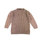 George Cardigan Age 7 Pink Sparkly Buttonless Long Shrug
