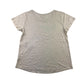 Pacific Creations t-shirt women size M light greyish beige Byron bay print short sleeve