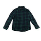 Tu shirt 6-7 years navy and green checked button up shirt cotton