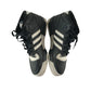 Adidas trainer shoe size UK 8 black and white high tops