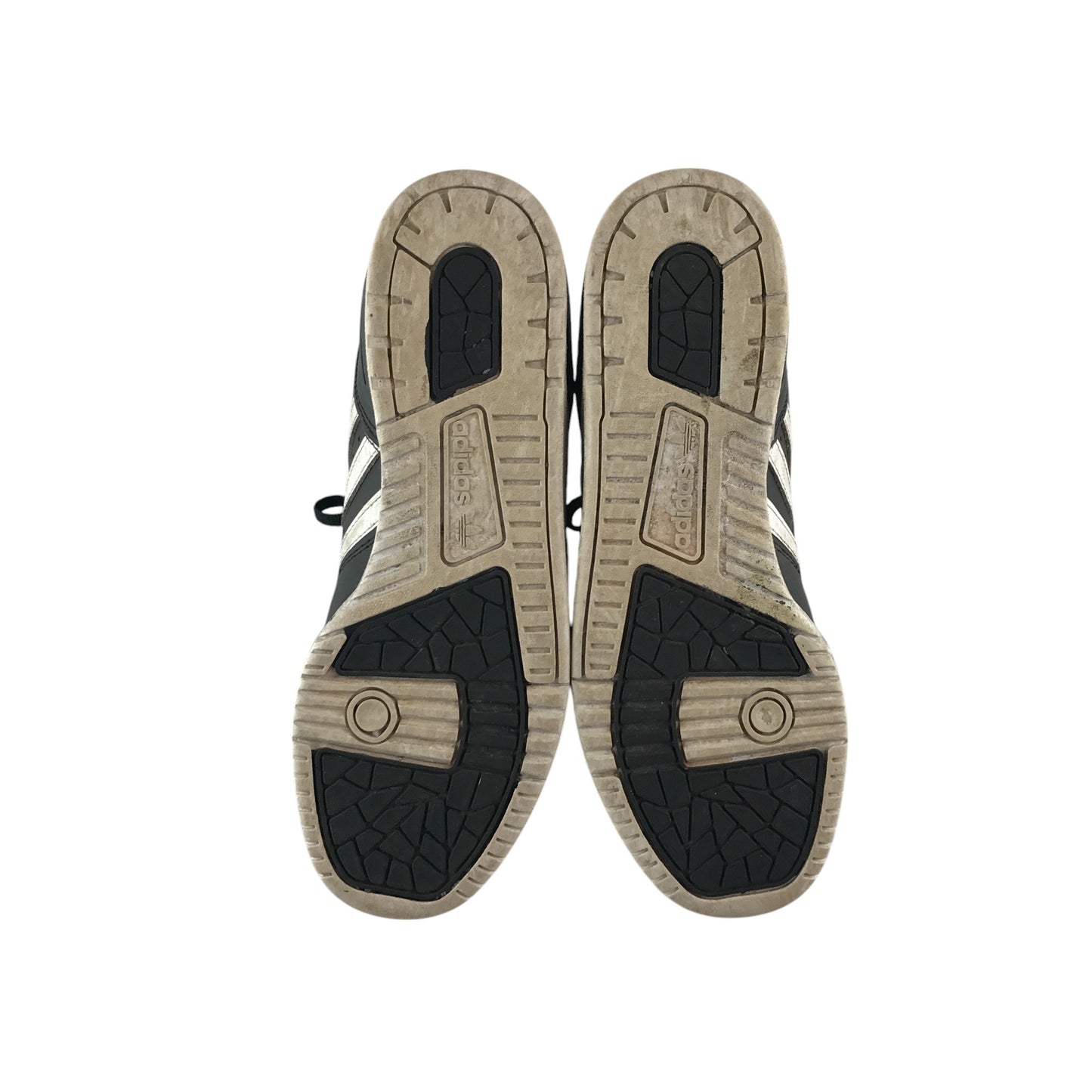 Adidas trainer shoe size UK 8 black and white high tops