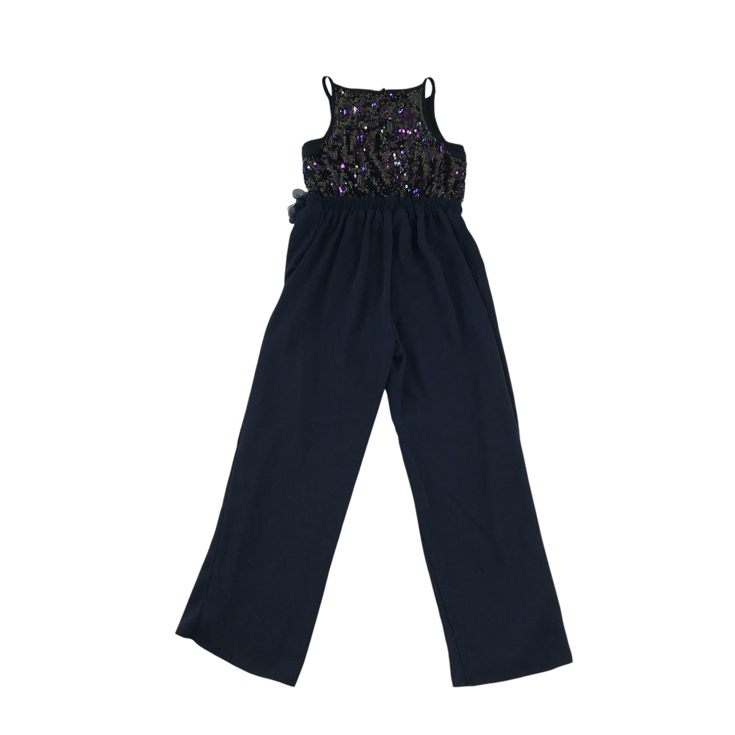 Monsoon jumpsuit 5-6 years navy blue sequins