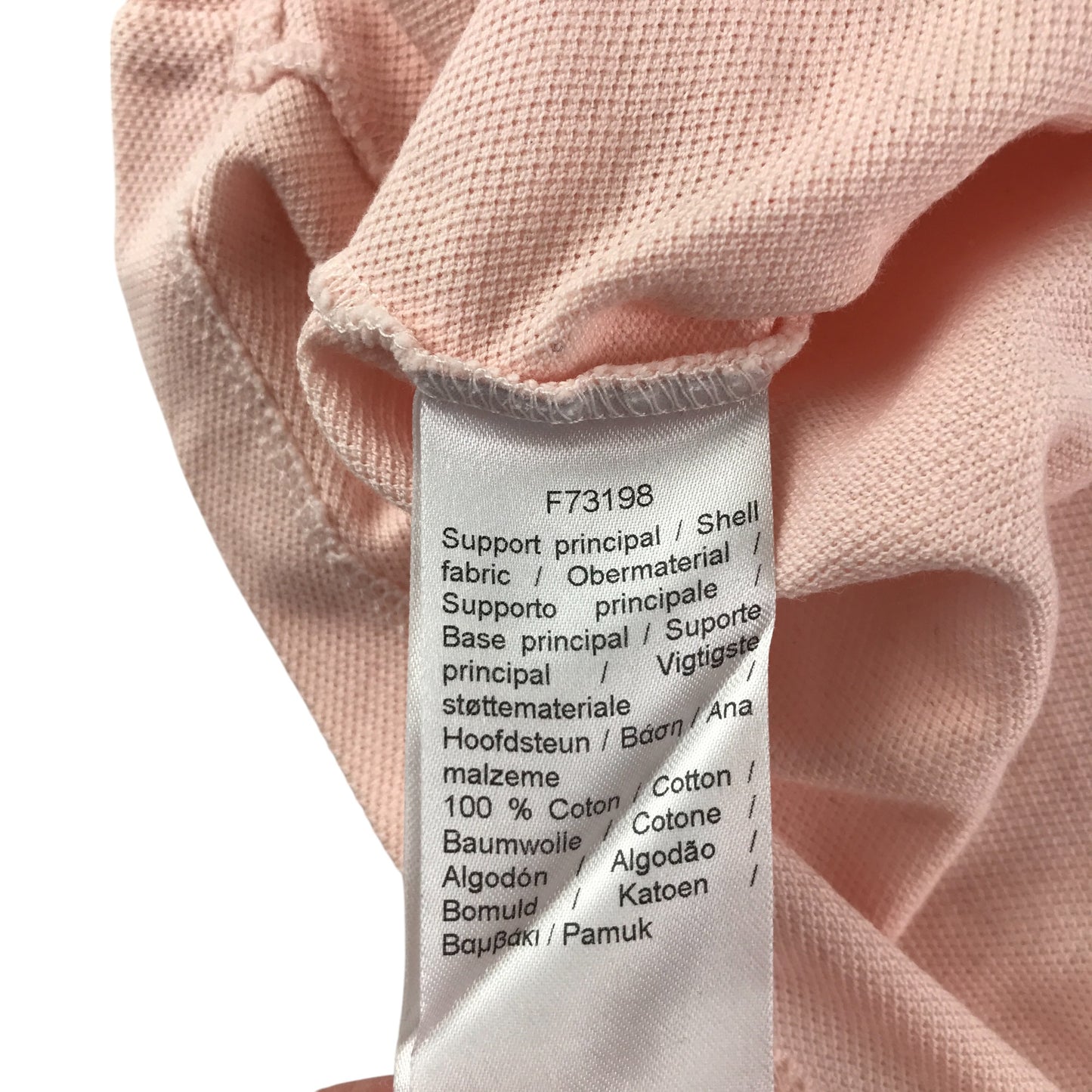 Lacoste dress 7-8 years light pink A-line polo cotton