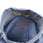 H&M shirt 5-6 years blue and white checked long sleeve cotton