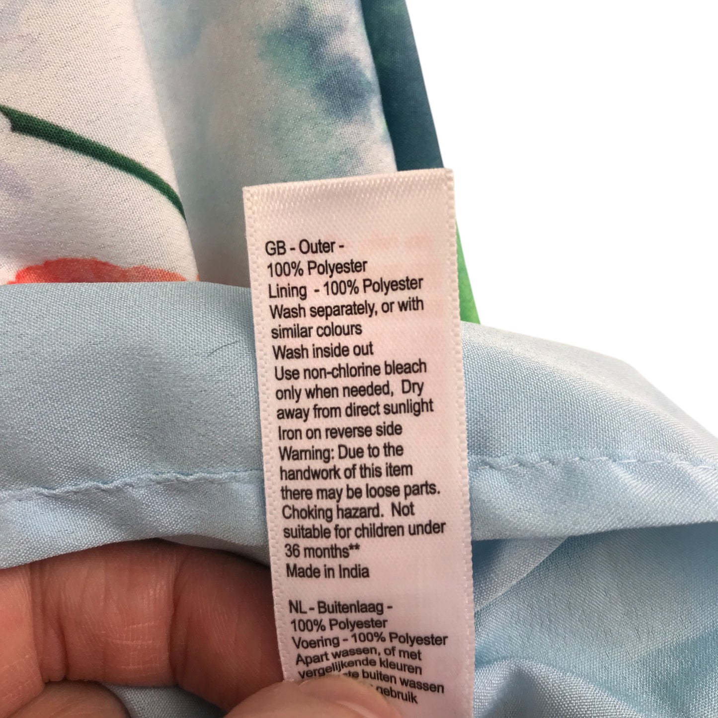 Monsoon dress 7-8 years light blue floral