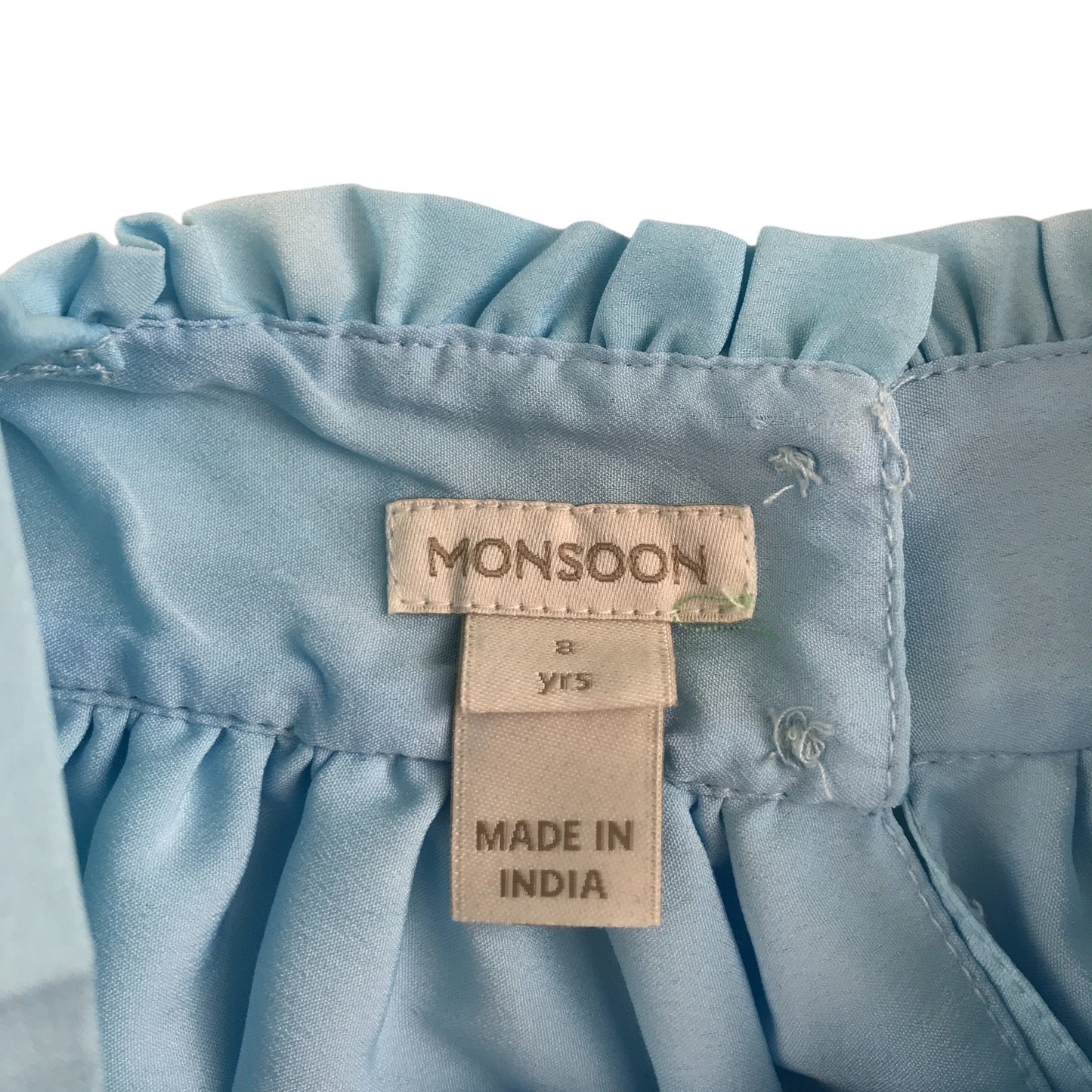 Monsoon dress 7-8 years light blue floral