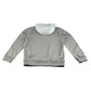 Nike hooded track jacket 13-14 years beige white with nike logo