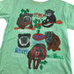 Debenhams t-shirt 4-5 years green monkey graphic cotton