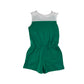 Boden playsuit 7-8 years green Sunny print cotton