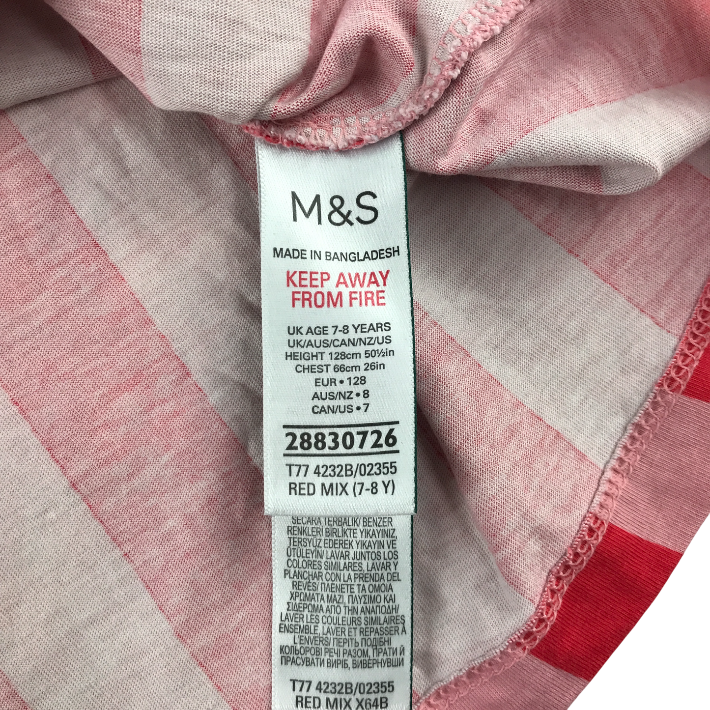 M&S 7-8 years pink dress