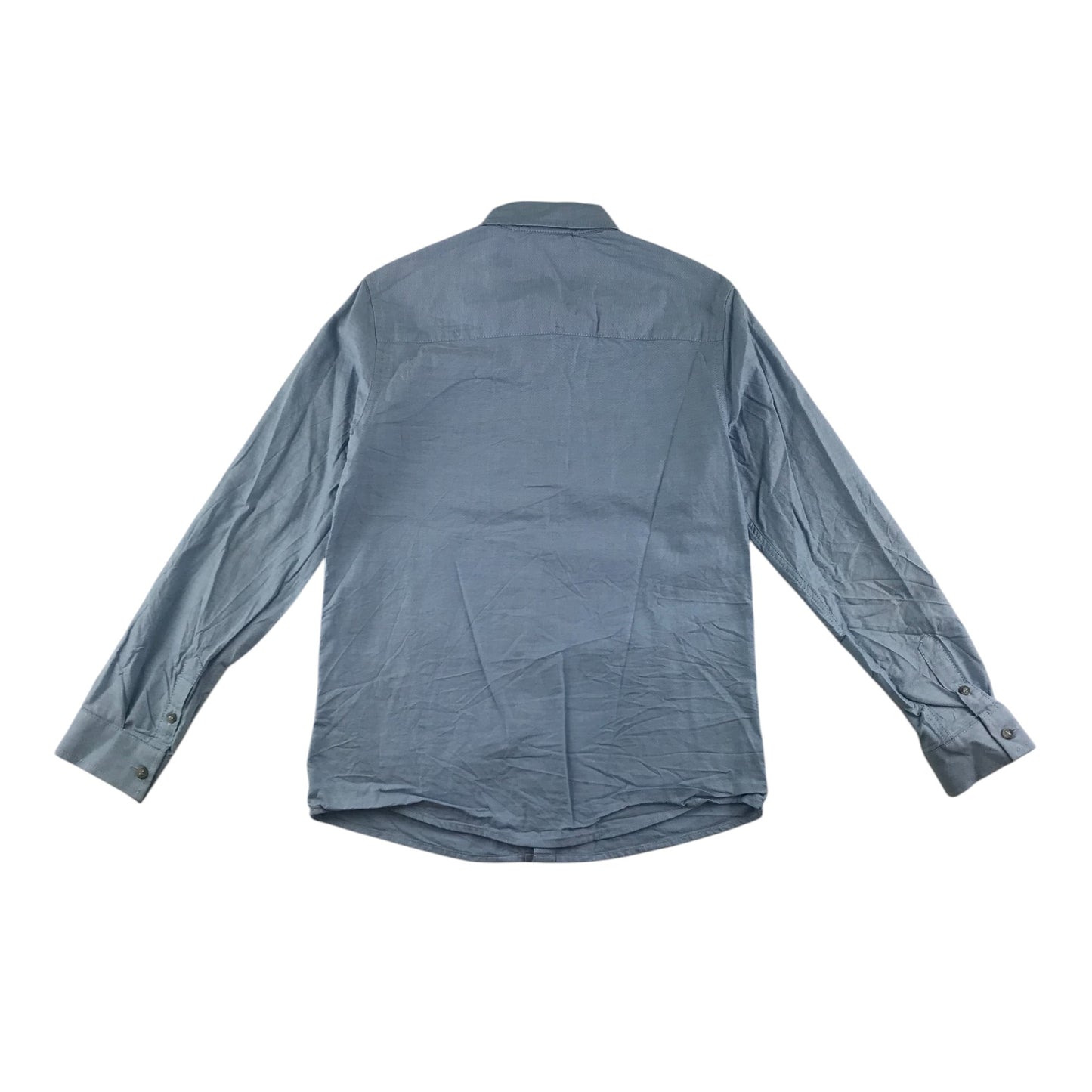 Next shirt 9-10 years blue plain long sleeve