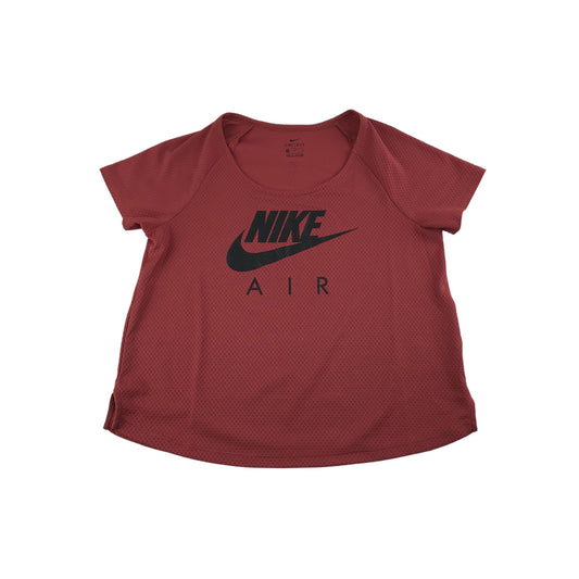Nike Air Sports Top Size Medium Light Burgundy Short Sleeve T-shirt