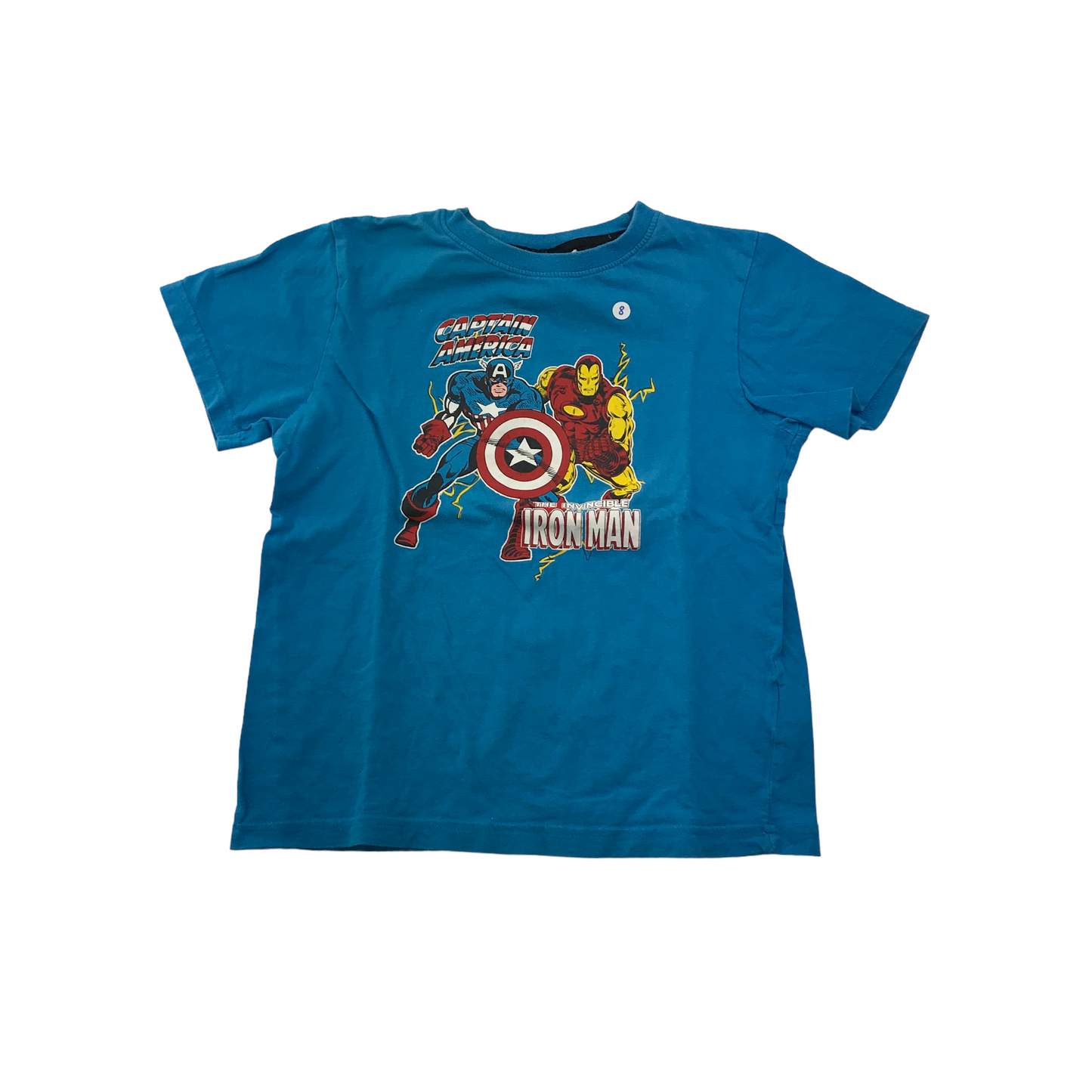 Primark Blue Avengers Cotton Pyjama Set Age 8