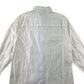 Next shirt 9 years white long sleeve button up shirt with diamond stitching and vertical stripe design