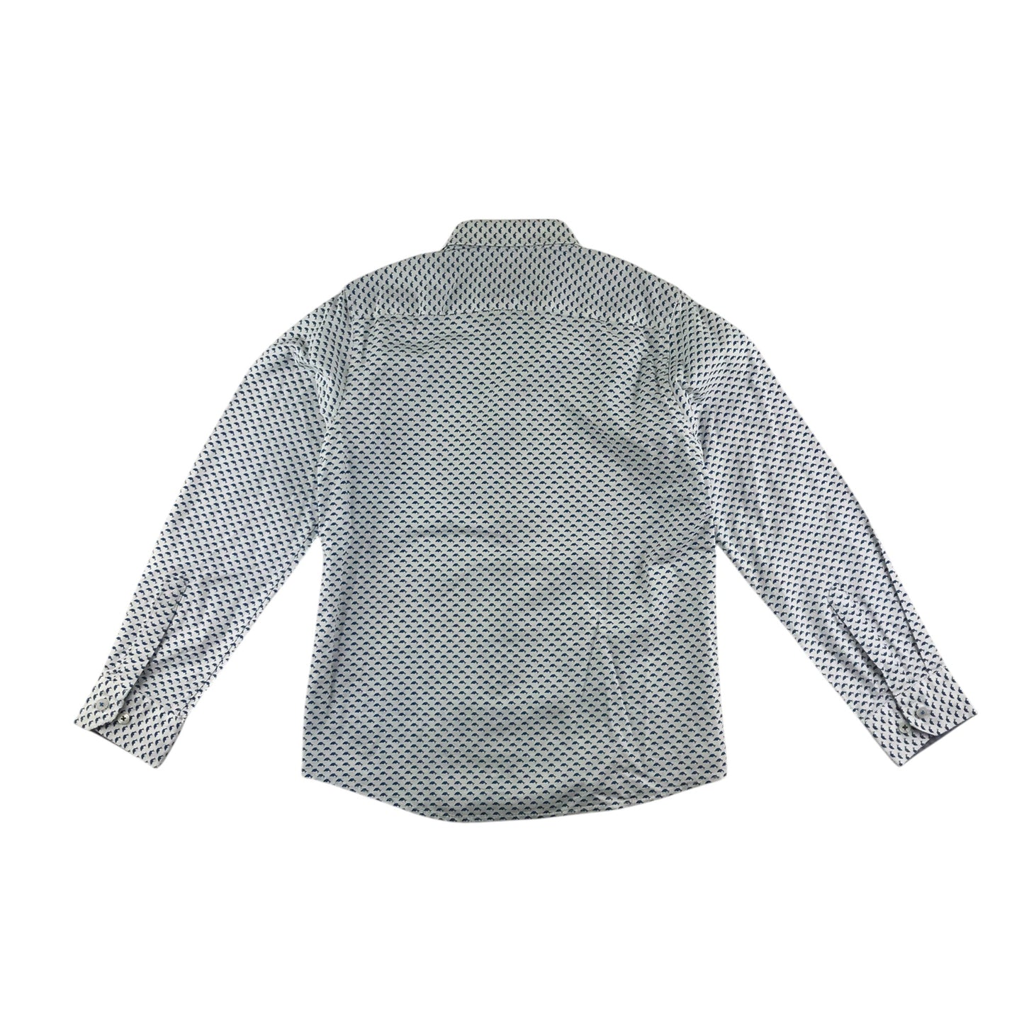 Steel & Jelly shirt 9-10 years white with blue graphic print design
