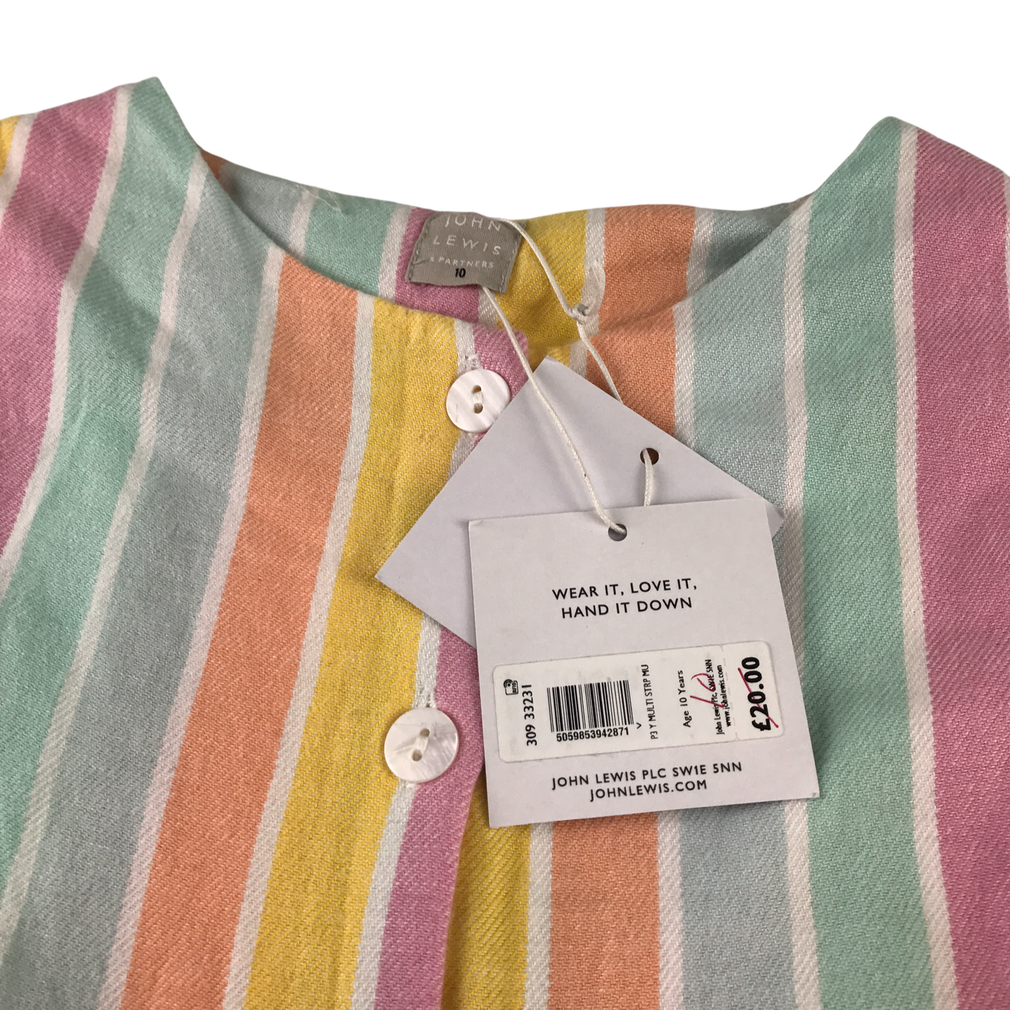John Lewis 10 years multicolour dress