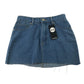 Boohoo UK 4 blue denim mini skirt cotton
