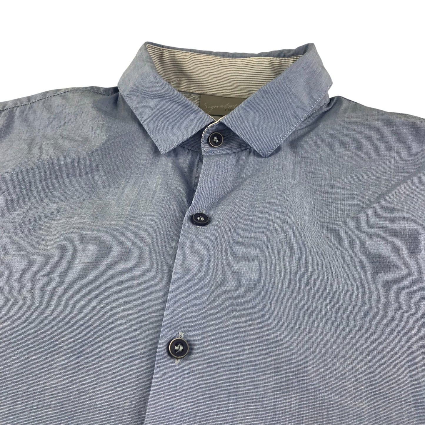 Next shirt 13-14 years blue plain with long sleeve cotton