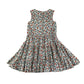 Boden dress 11-12 years white red and blue floral cotton
