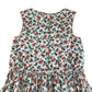 Boden dress 11-12 years white red and blue floral cotton